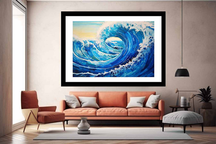 Ocean Waves Painting Art Print