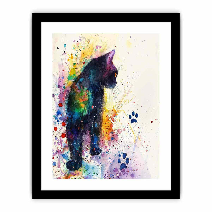 Cat Paw Prints  Art Print