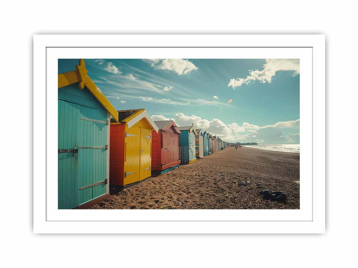 brighton Beach Boxes Streched canvas