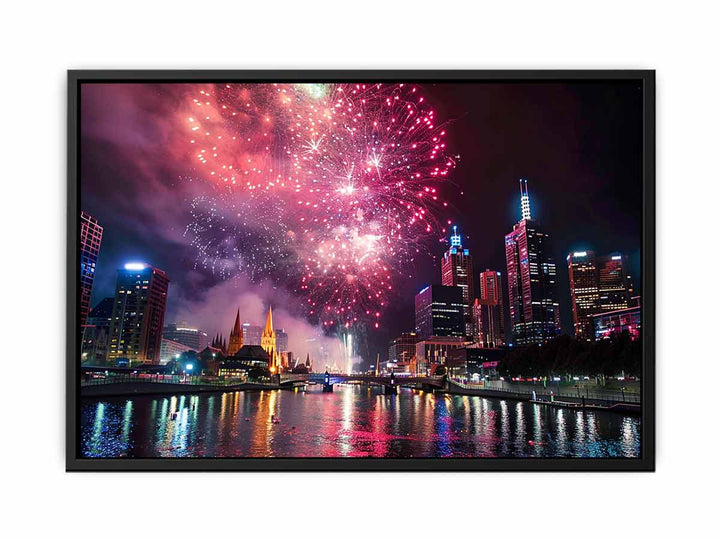 Fireworks Melbourne  Painting