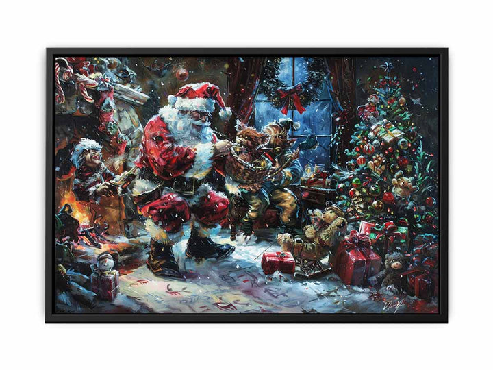 Playful Santa  Painting