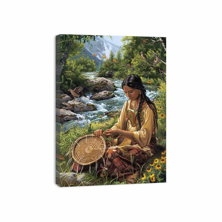 Native Serene Scene Canvas Print