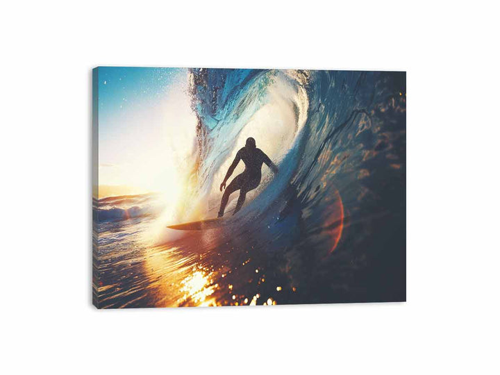 Rainbow Surf Canvas Print