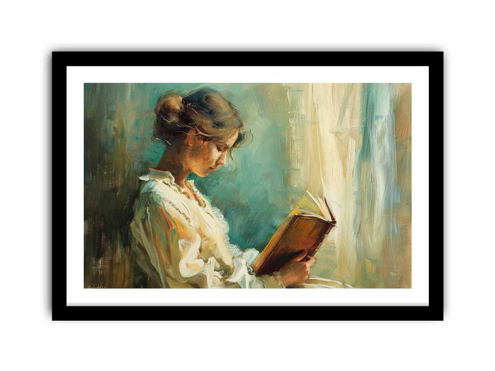 Woman Reading   Art Print