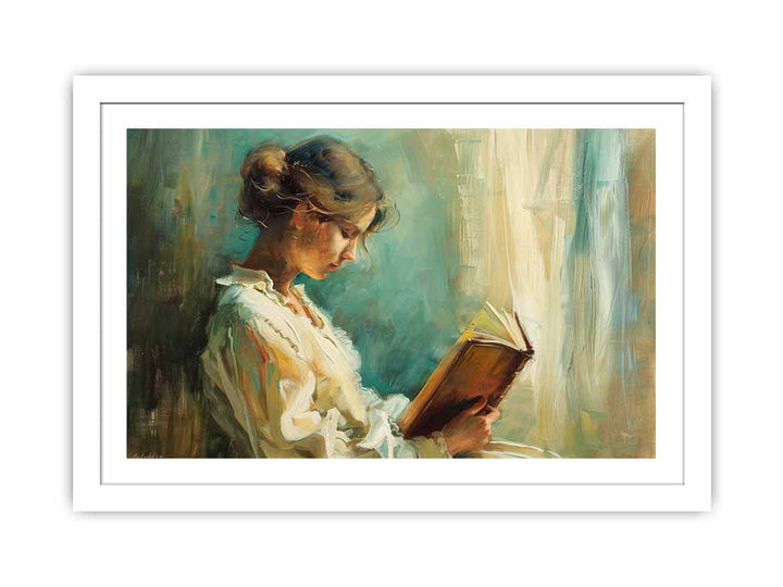 Woman Reading  Streched canvas