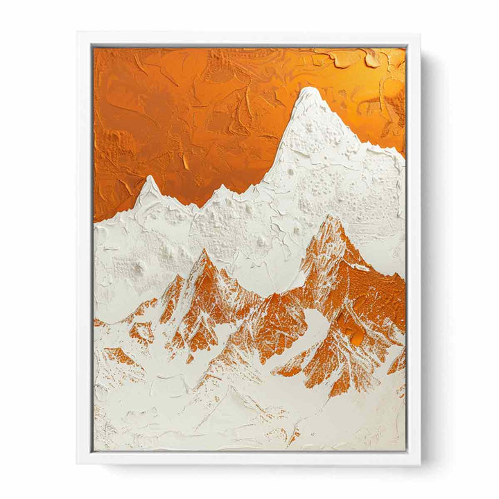 3D Mountian  Framed Print