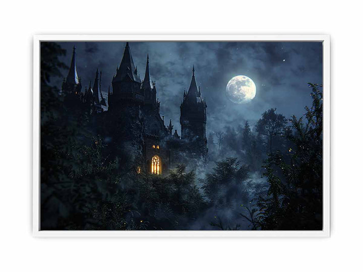 Castle Moon  Framed Print