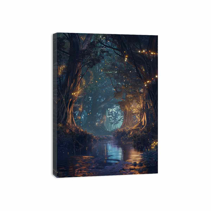 3D Forest Canvas Print