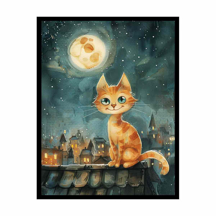 Cute Cat   Painting