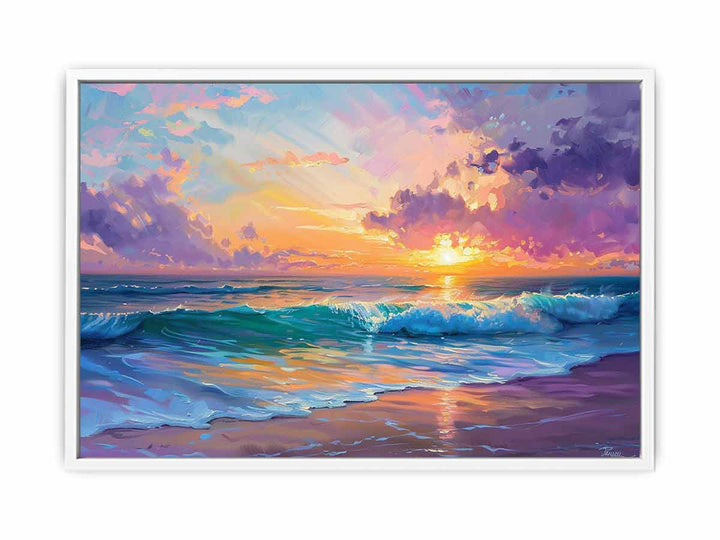 Beach Scene  Framed Print