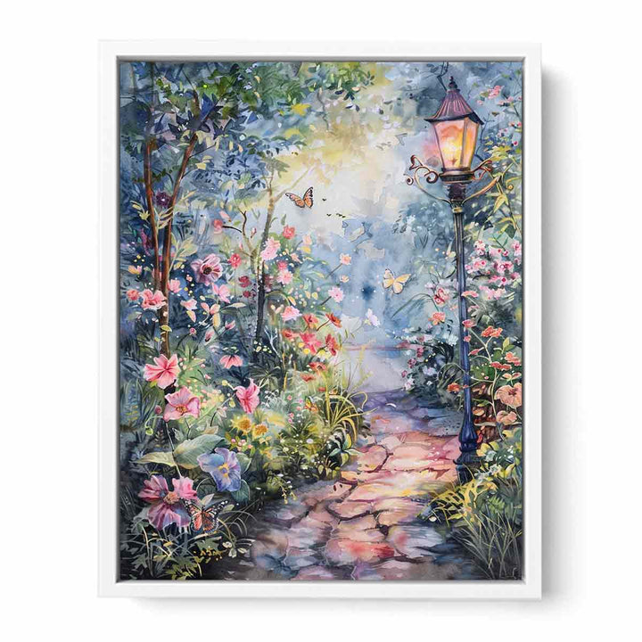 Evening Garden  Framed Print