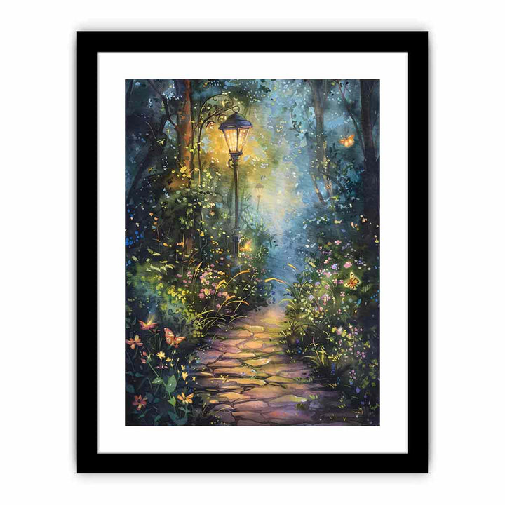 Evening Garden   Art Print