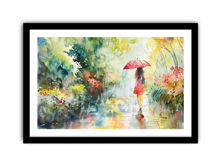 Rain Walk  Art Print