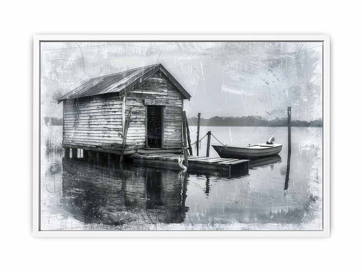 Fishing Shack  Framed Print