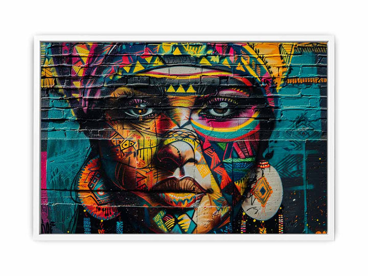 Street Mural Framed Print