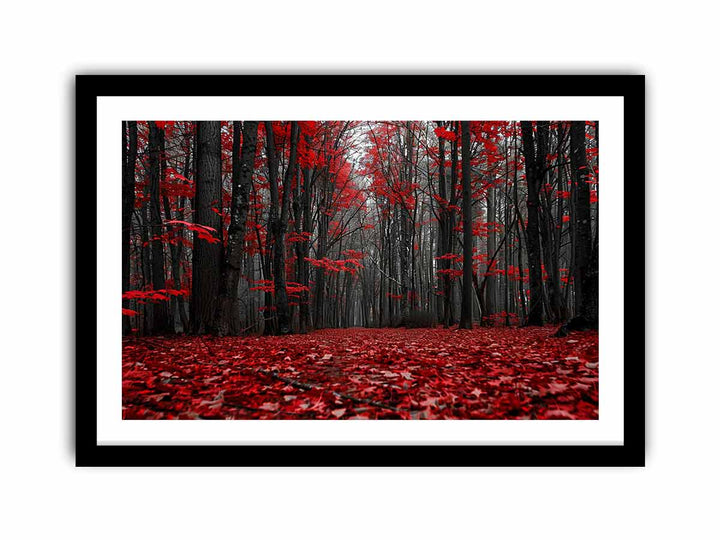 Red Forest  Art Print