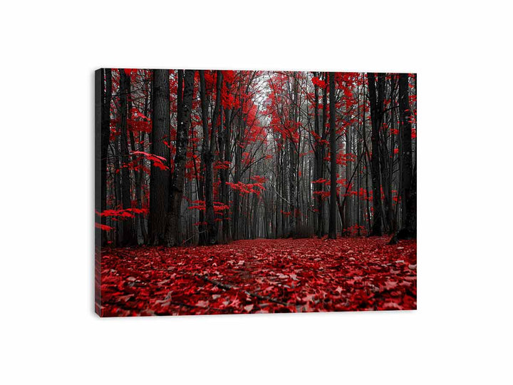 Red Forest Canvas Print