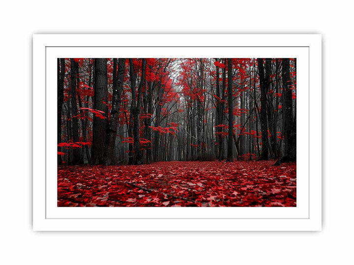 Red Forest Streched canvas