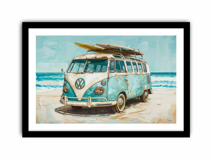 Beach Parking  Art Print