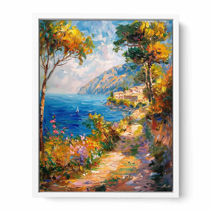 Impressionist Beach Framed Print