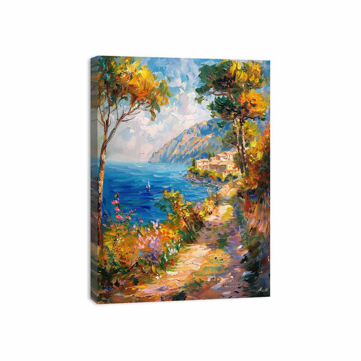 Impressionist Beach Canvas Print