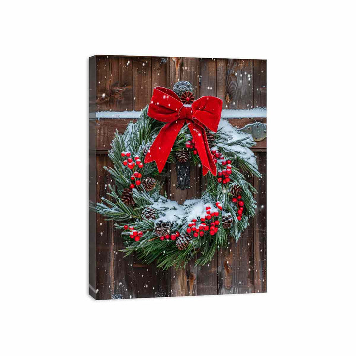 Christmas Wreath  Canvas Print