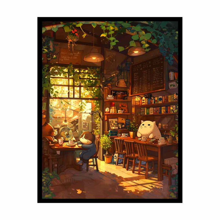 Cartoon Cafe   Painting