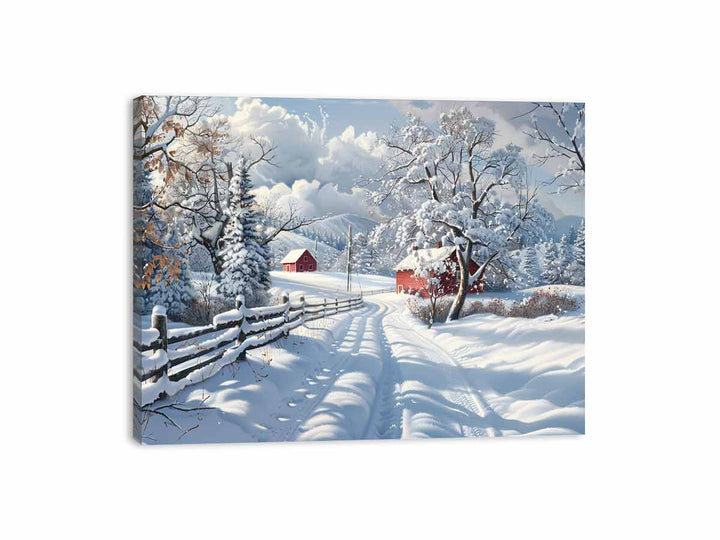 Winter Landscape  Canvas Print