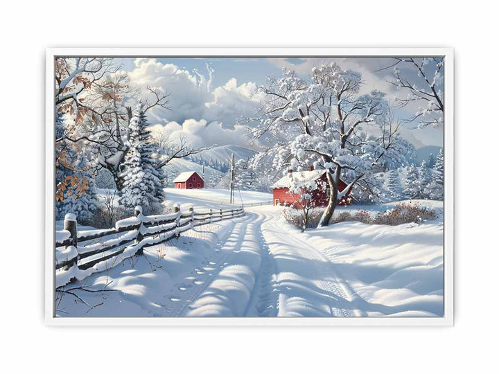 Winter Landscape  Framed Print