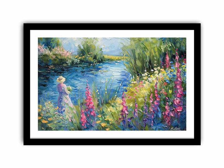 Lake Side   Art Print