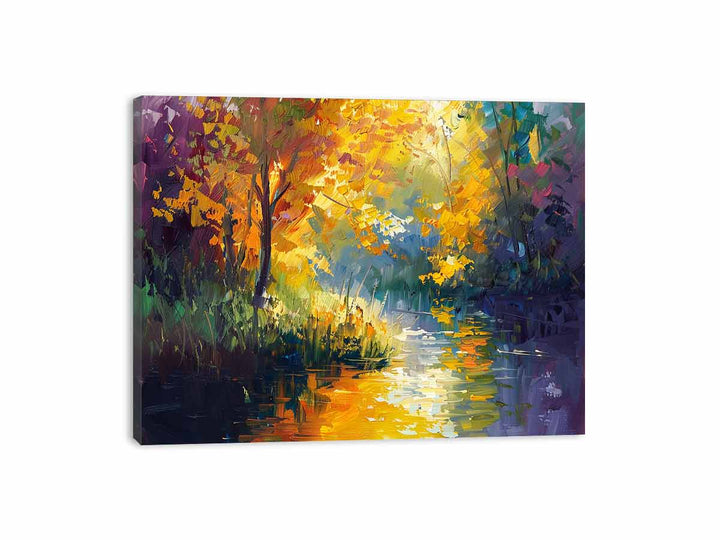 Lake Side  Canvas Print