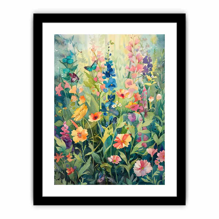 Garden Flowers   Art Print