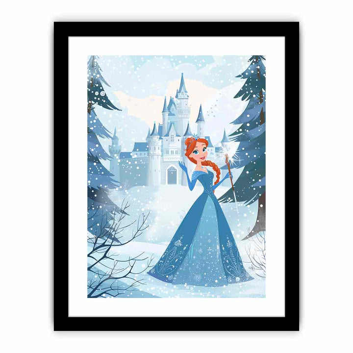 Princess In Blue  Art Print