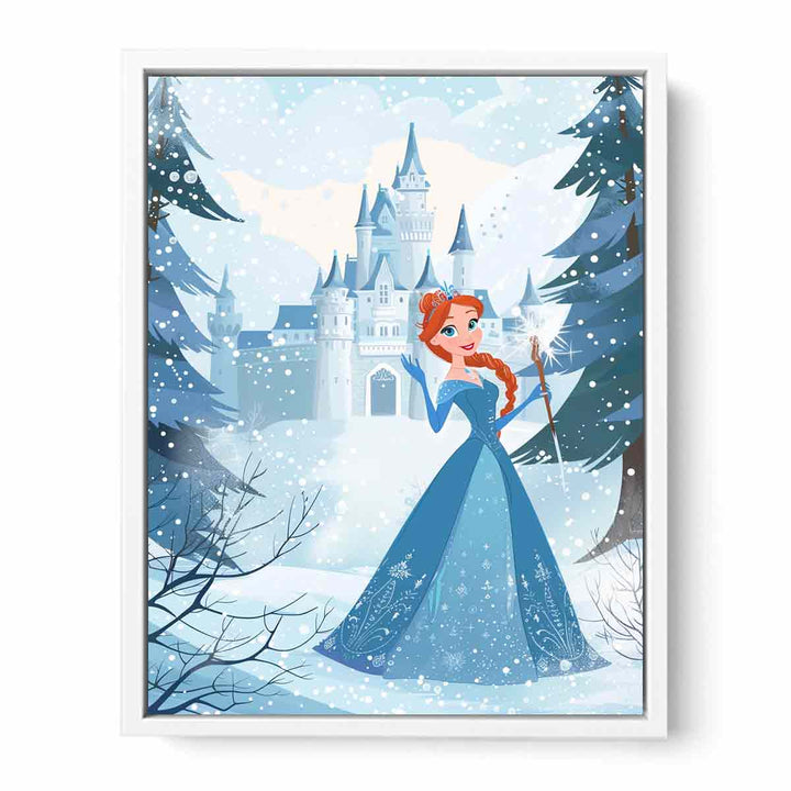 Princess In Blue Framed Print