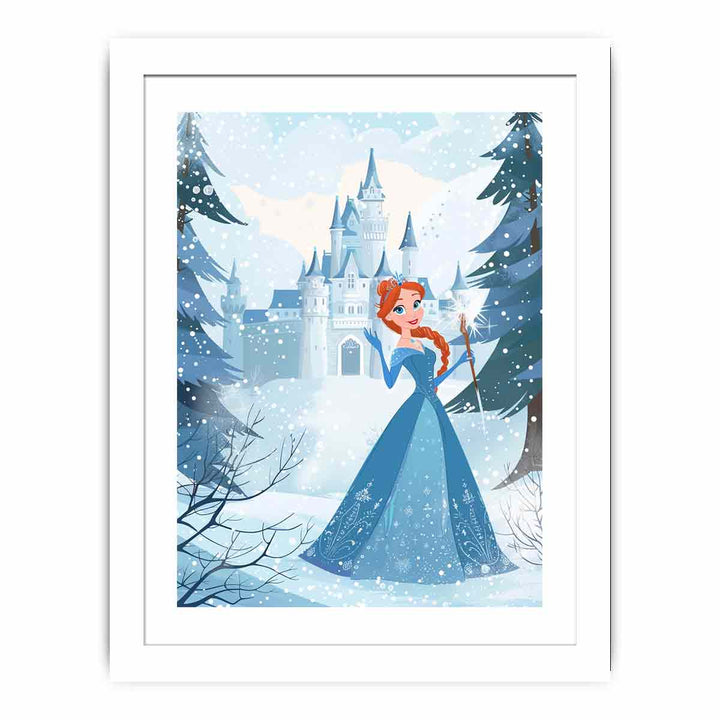 Princess In Blue Streched canvas