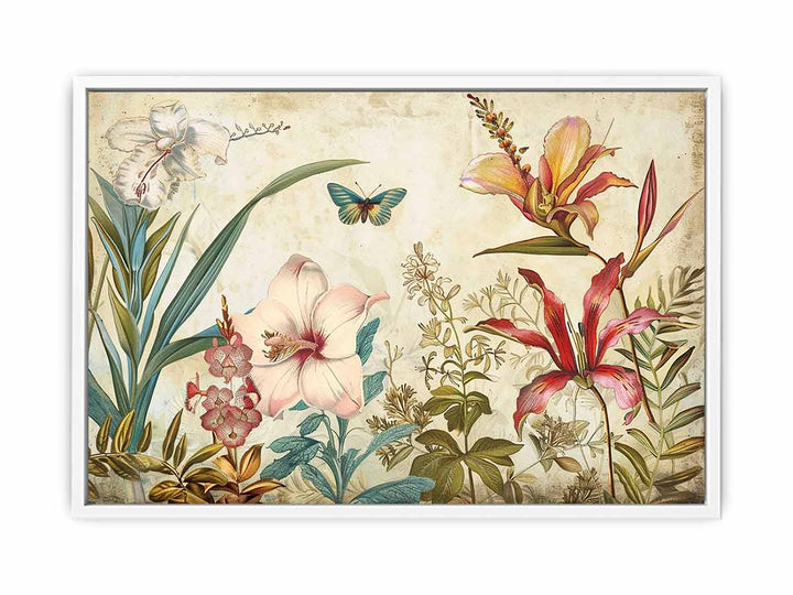 Vinatge Floral Framed Print