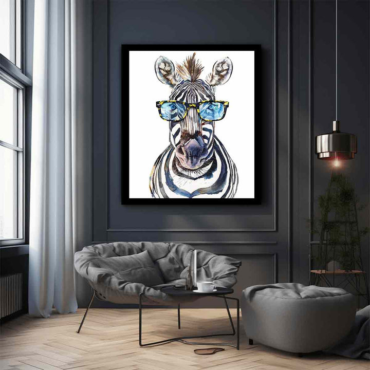 Zebra With Glasses 