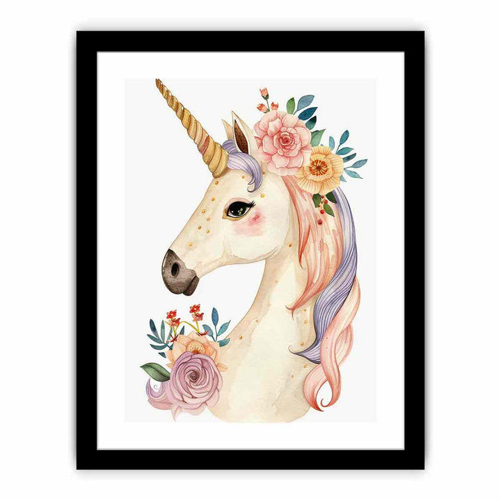 Cute Unicorn  Art Print