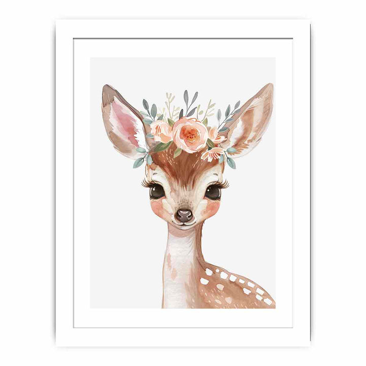 Baby Deer Streched canvas