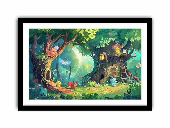 Cozy TreeHouse  Art Print