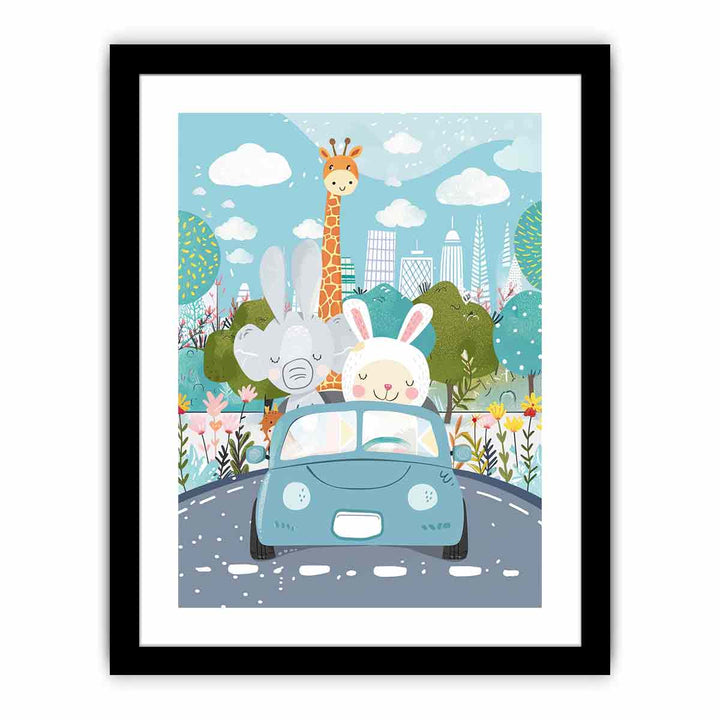 Kids Car   Art Print