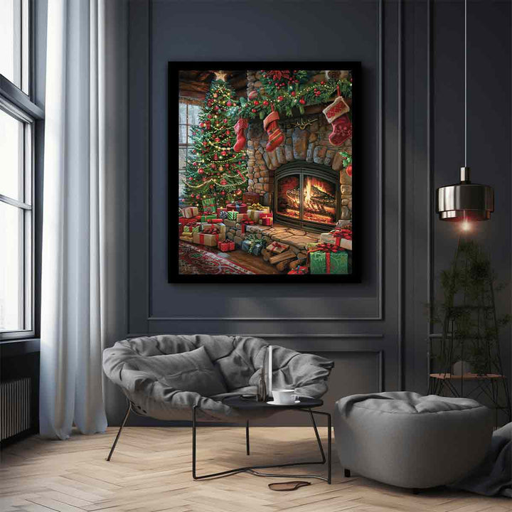 Festive Fireplace  