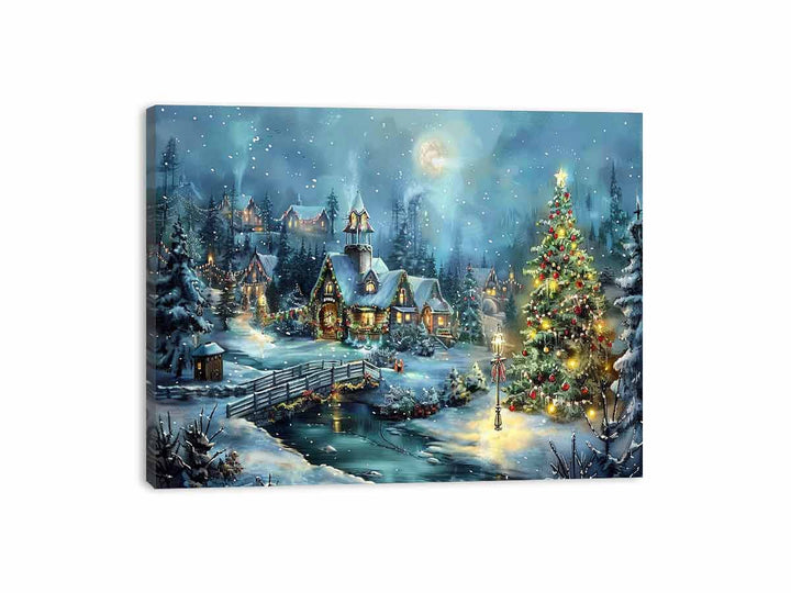 Christmas Landscape  Canvas Print