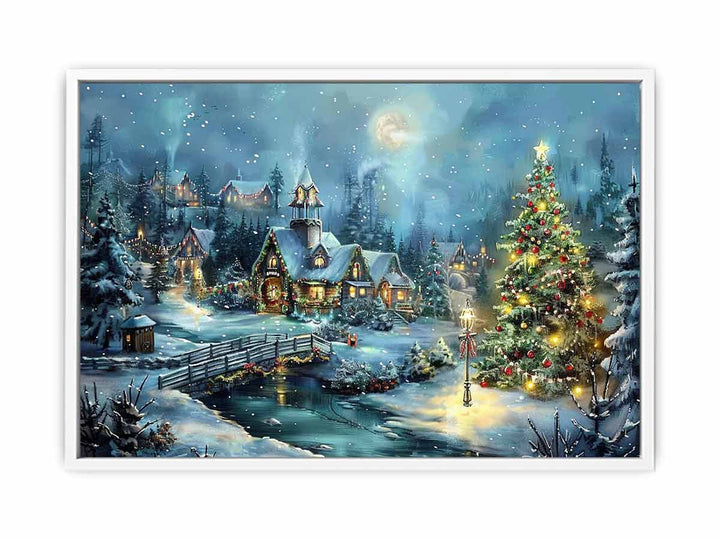 Christmas Landscape  Framed Print