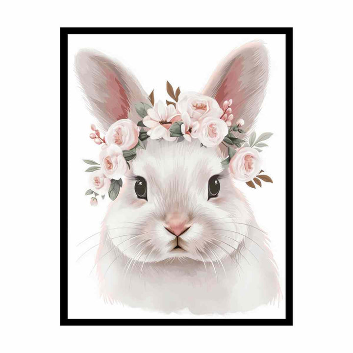 White Bunny  Painting