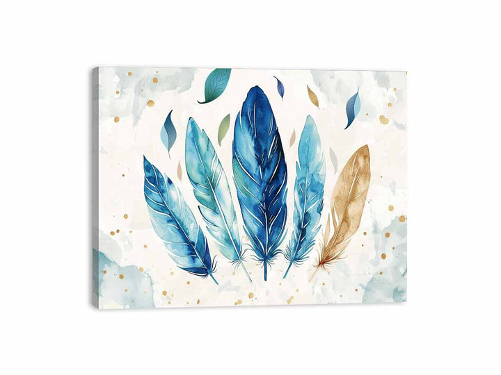 Boho Feathers  Canvas Print