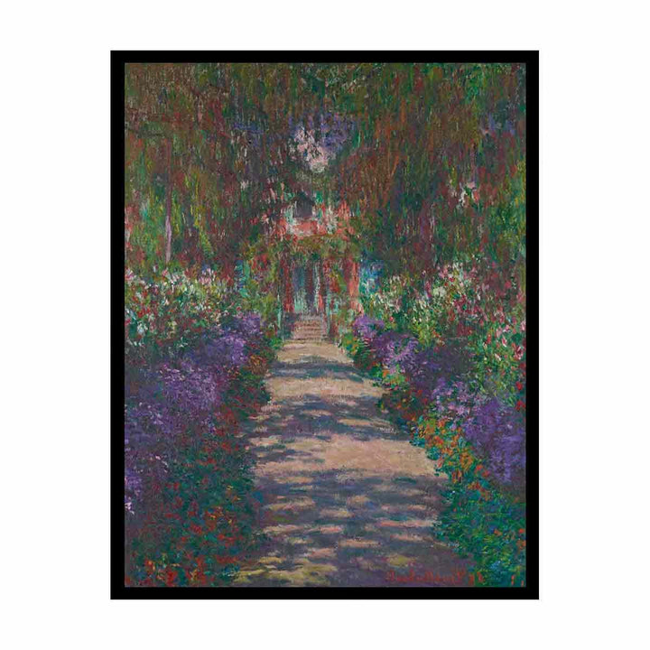 A Pathway in Monet's Garden in Giverny  Painting