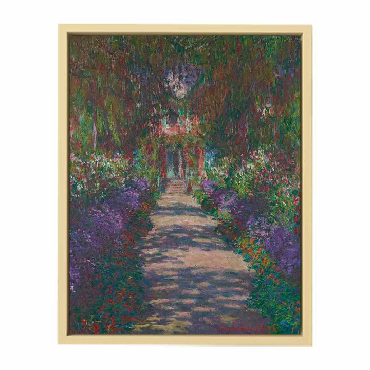 A Pathway in Monet's Garden in Giverny  Art Print