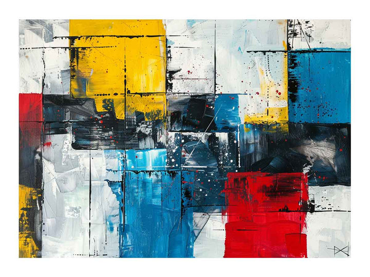 Modern Urban Abstract Painting Art Print