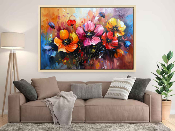 Colorful Floral Painting Art Print